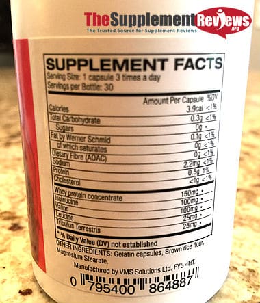 D-Bal Supplement Facts and Ingredients