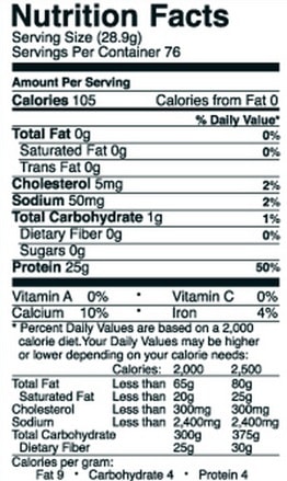 Rule 1 protein nutrition facts