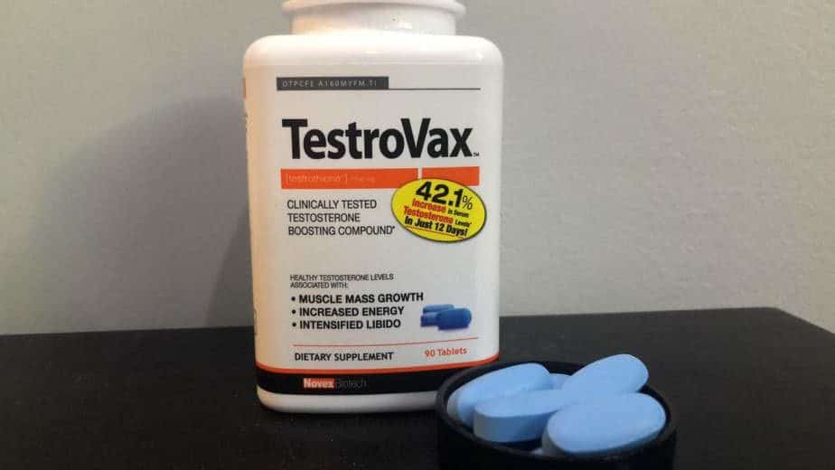 Testrovax pills outside of the bottle