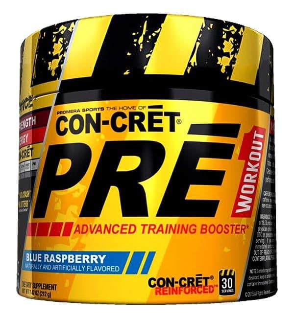 Con Cret pre workout supplement
