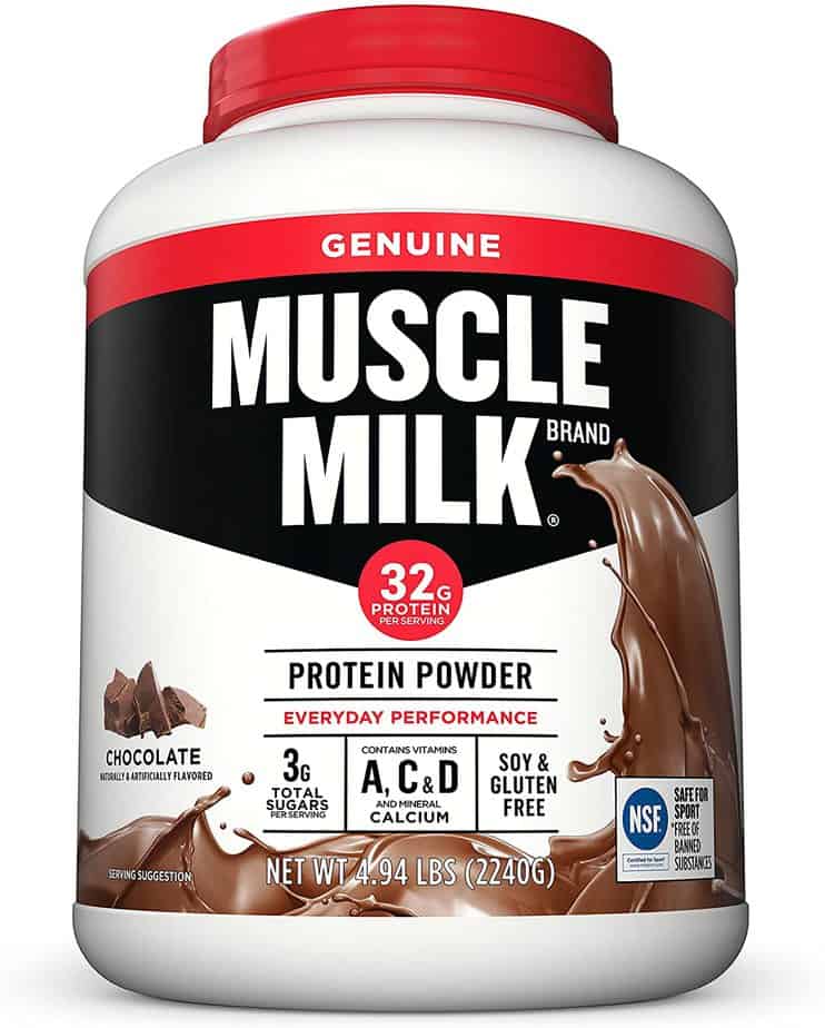 Muscle milk protein powder supplement