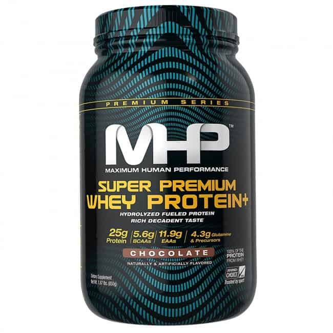 Super premium whey protein powder supplement