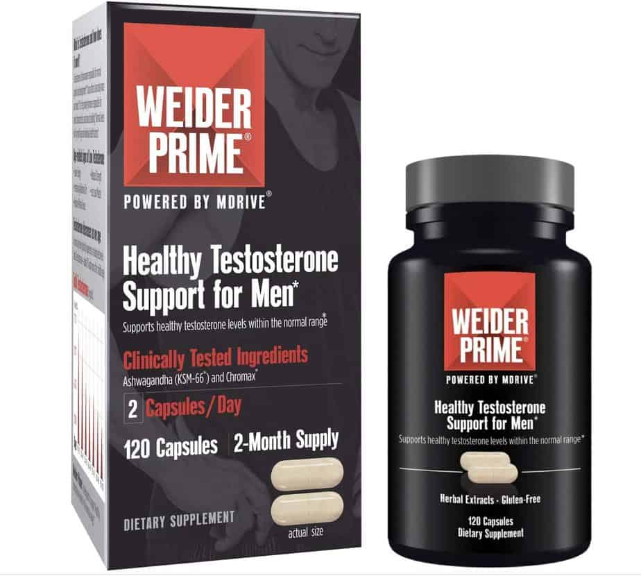 Weider Prime testosterone booster supplement