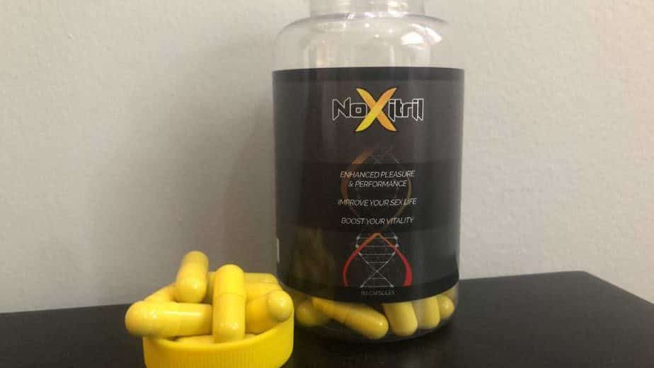 Noxitril pills outside of the bottle